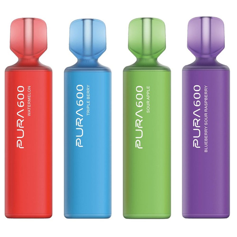 Pura 600 Disposable Vape Pod Box of 10 vapeclubuk.co.uk